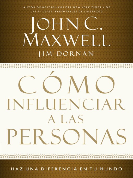 Title details for Cómo influenciar a las personas by John C. Maxwell - Wait list